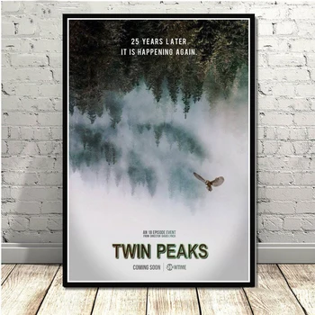 Twin Peaks Serialas Rodo, Klasikinio Filmo, Anime, Plakatų Ir grafikos Paveikslai Tapyba Meno Siena Nuotraukas Kambarį obrazy plakat