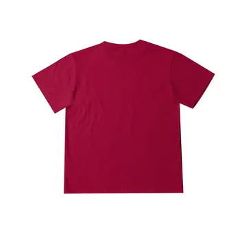 Tėvas&Mama&Baby T-shirt 2019 m. Vasarą Šeima Atitikimo Komplektus Tėvų-vaikų Raudona Raidė, Print T-marškinėliai trumpomis Rankovėmis Megztinis Viršūnės