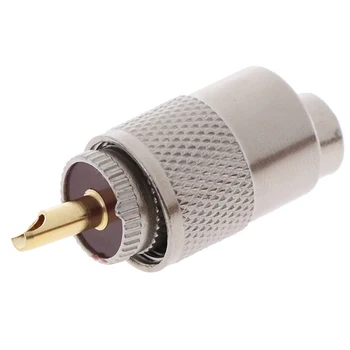 UHF PL259 Male Plug Prisukamas Kablys Jungtis RF UHF Coaxial Male PL259 Plug Fiksavimo RG8U RG58-3 4.5*1.5 cm