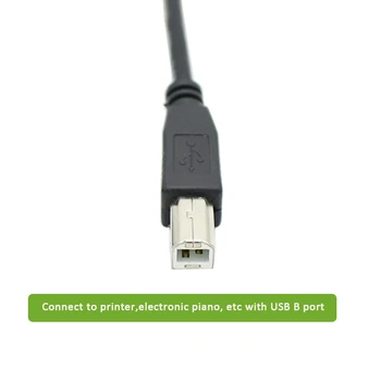 ULT-Geriausias Micro USB 2.0 Male USB B Male OTG keitiklio kabelį 1M Elektroninis Pianinas Spausdintuvo Dekoderis