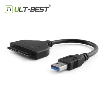 ULT-Geriausias SATA Adapteris USB 3.0 prie Serial ATA 22pin Keitiklio Kabelį, Išorinį Kietąjį Diską Diskas Standžiojo Disko for 2.5