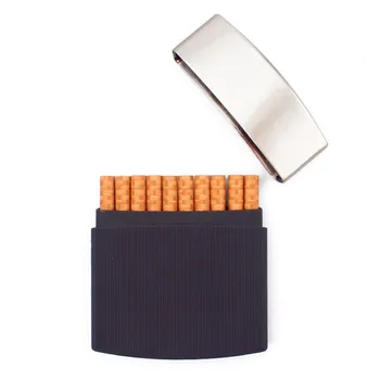 Ultra-plonas 10 pakelių Cigarečių Dėžutė Vyrams, Vandeniui ir Slėgiui atspariu Nešiojamų Metalo Cigarečių Atveju Cigarečių Priedai