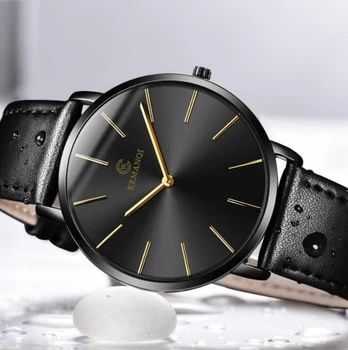 Ultra-plonas 6.5 mm, Žiūrėti Vyrų Elegantiškas Mados KEMANQI Laikrodžiai Paprasta Verslo Vyrų Kvarciniai Laikrodžiai Romos Vyriškas Vyrų Laikrodis reloj