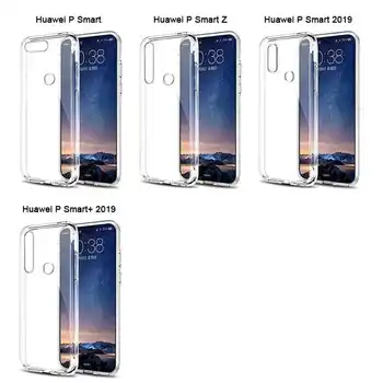 Ultra Plonas Aiškus Skaidrus, Minkštos TPU Case For Huawei P Smart Z P Smart Plus 2019 Atveju Mobilųjį Telefoną Padengti