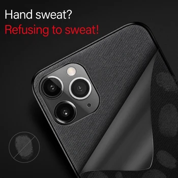 Ultra-plonas Audinys, Tekstūra Magnetinis Laikiklis Telefono dėklas Skirtas iPhone 11 Pro SE Xsmax XS XR X 8 7 6 s Plius Luxuy Silikono Medžiaga Padengti