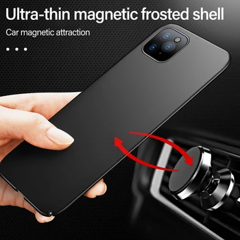 Ultra-plonas Magnetinio Sunku Matinis KOMPIUTERIO, Telefono dėklas Skirtas iPhone 12 11 Pro max SE XSmax XR XS X 8 7 6 Plius Matinio apsauginis Dangtis Korpuso