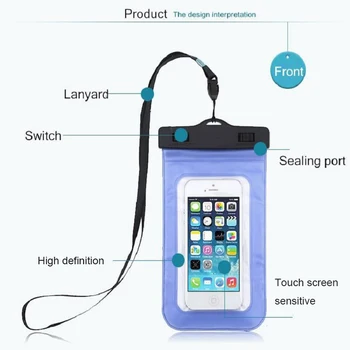 Universali Vandeniui Mobiliojo Telefono dėklas skirtas iPhone 7 8 X 