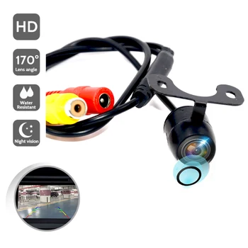 Universalios Atsarginės Automobilių Galinio vaizdo Kamera 12 IR LED Naktinio Matymo Atbulinės eigos Auto Stovėjimo Stebėti CCD Vandeniui Platus Laipsnio HD Vaizdo