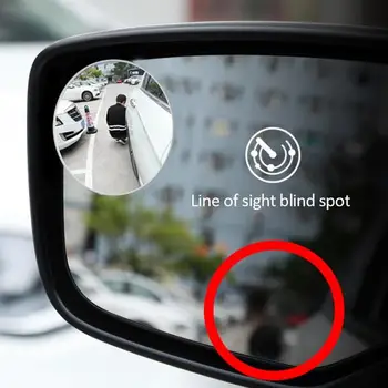 Universalus 2vnt Automobilių Veidrodėliai HD Išgaubtas Veidrodis Blind Spot Auto galinio vaizdo Veidrodis 360 Laipsnių Plataus Kampo Transporto priemonių Stovėjimo Taškus Veidrodėliai