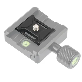 Universalus 38mm Mini Quick Release Plokštė Anti-drop Sagtis Ultra Plonas už Arca Šveicarijos Kamera Virvę Trikojo Monopodzie Kamuolį Galva Apkabos