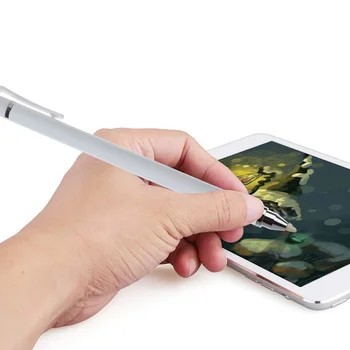 Universalus pieštukas Dual Minkštas Plunksnos Jutiklinis Ekranas Capacitive Stylus Pen for Mobile 