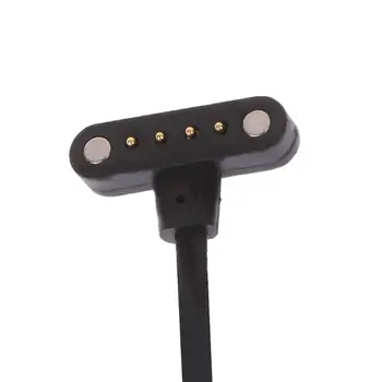 Universalus T-formos Smart žiūrėti Smart apyrankės magnetinis duomenų įkrovimo Kabelis 4-pin 9mm USB uosto avarinių rinkėjų Paramos