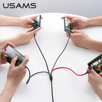 USAMS 4 in 1, USB Kabelis, C Įkrovimo Kabelis, Mikro USB Įkrovimo Kabelis 