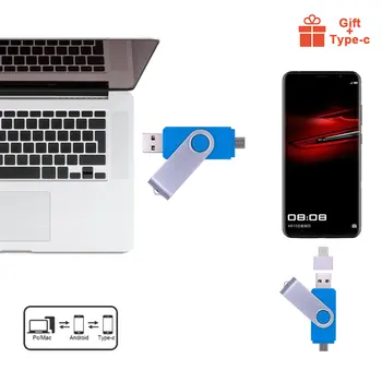 USB 2.0 Flash Drive Išmaniųjų Telefonų OTG 4GB 8GB 16GB 32GB 64GB Pendrive 3 1. Usb Flash Drive, Memory Stick (Virš 10vnt Nemokama Logo)