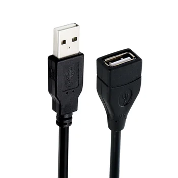USB 2.0 Kabelis Extender Laido Viela Vyrų ir Moterų, Duomenų Perdavimo Kabeliai, Super Spartos Duomenų ilgiklis 0,5 m 1m 1,5 m 3m 5m