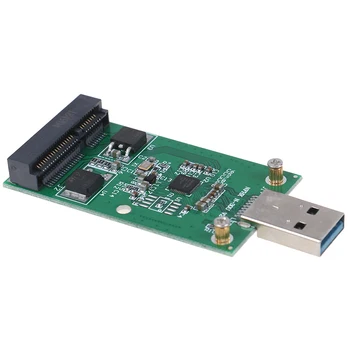 USB 3.0 PCIE mSATA Išorės SSD PCBA Conveter Adapterio plokštę mSATA SSD USB 3.0 Adapteris MSATA SU USB 3.0 Kompiuterių Priedai