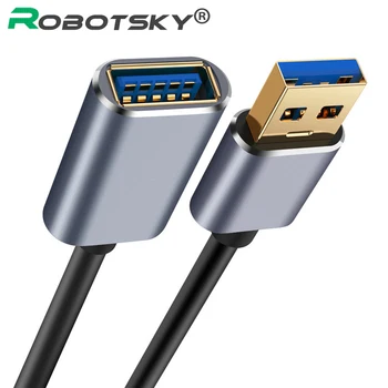 USB 3.0 prailginimo Laido 0,5 m 1m 1,5 m USB Extender USB3.0 Rūšies Vyriškos ir Moteriškos lyties Duomenų Perdavimo Sinchronizavimo Trosai Kodą Kompiuteris