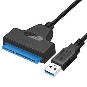 USB 3.0 prie Sata adapteris keitiklis kabelis 22pin sataIII į USB3,0 adapteriai 2.5