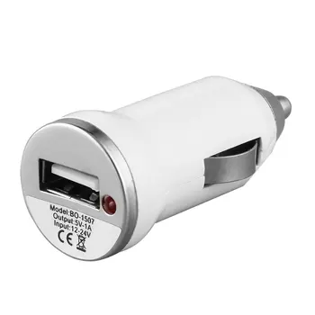 USB Automobilinis Įkroviklis Įkrovimo Galia Adapterio Įvesties 12-24V DC Išėjimo 5.0 V 1000mA Apple iPod Touch, iPhone 4, 3G 4G 4S