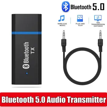 USB Bluetooth Siųstuvą 5.0 Audio Adapteris TELEVIZIJA PC Vairuotojo-Nemokamai, Mini USB Garso Siųstuvas ir 3,5 MM Lizdas AUX Belaidžio ryšio Adapteris