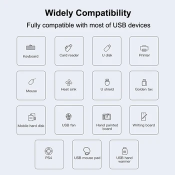 USB C HUB 3.0 3.1 C Tipo 4 Port Multi Adapteris, Splitter OTG Už Xiaomi 