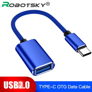 USB-C OTG Kabelį, Tipas C (Male į USB 2.0 Moterų Metalo Converter 