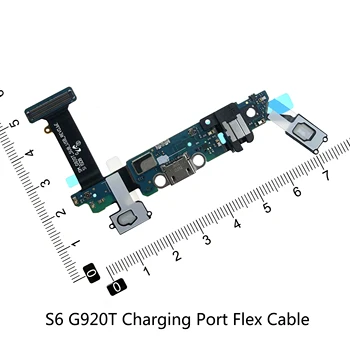 USB Data Jungtis Uosto Doką Įkrovimo Flex Kabelis Samsung Galaxy S6 G920A G920F G920K G920L G920S G920T G9200