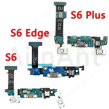 USB Data Jungtis Uosto Doką Įkrovimo Flex Kabelis Samsung Galaxy S6 Krašto Plius G9280 G928F G928L G9250 G925F G925s G925L G925K