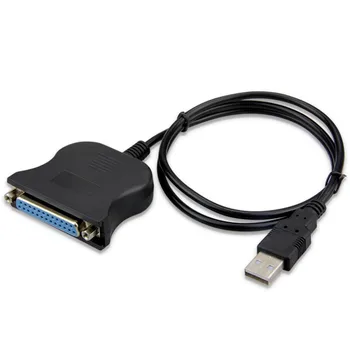 USB DB25 Lygiagrečiai Spausdintuvo Kabelio Adapteris Vyrų ir Moterų Jungtis IEEE 1284 Converter Nešiojamas Stalinį KOMPIUTERĮ