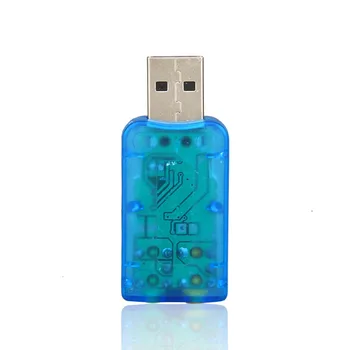 USB Garso plokštė USB Audio 5.1 Išorinė USB Garso plokštė Audio Adapteris, Mikrofonas Garsiakalbis Audio Sąsaja Nešiojamą KOMPIUTERĮ Mikro Duomenys