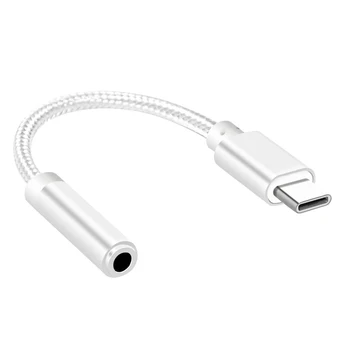 USB Tipas-C-3.5 mm Lizdas HD Audio Kabelis, Adapteris Ausinių Lizdas Samsung 