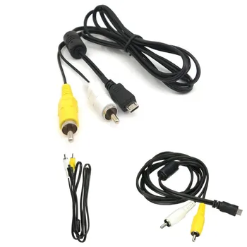 USB Vyrų ir 2 RCA Male AV Adapteris, Garso ir Vaizdo Kabelis Laido 140cm Telefono
