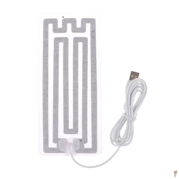 USB Įkrauti Šiltas Pasta Pagalvėlės Vandeniui Anglies Pluošto Šildymo kilimėlis Saugus Nešiojamų Šildymo Šilčiau Padas Batai, Pirštinės Trinkelėmis Prekes
