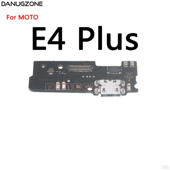 USB Įkrovimo lizdas Dokas Plug Jungtis Mokestis Valdybos Flex Kabelis Su Mikrofonu + Vibratorius Motorola Moto E4 Plius