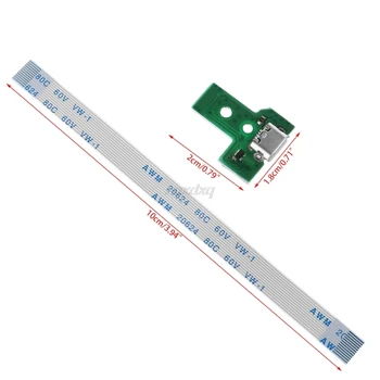 USB Įkrovimo lizdas Lenta Su 12 Pin Flex Kabelis JDS-030 PS4 Valdytojas liepos 271 Lašas laivas