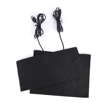 USB Šiltas Pasta Pagalvėlės Greitai-Šildymas Anglies Pluošto Šildymo kilimėlis Saugus Nešiojamų Šildymo Šilčiau Padas Audinio Liemenė Striukė, batai, kojinės