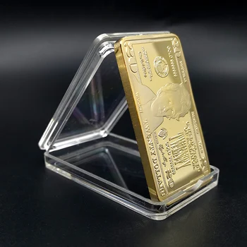 USD 1 2 10 20 100 10000 Dolerių Aukso 24k Gold Bar Amerikos Metalo Monetos, Aukso Barai USD