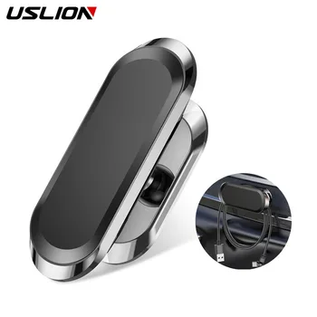 USLION 360 Sukimosi Metalo Magnetas Telefono Laikiklis, Automobilinis iPhone 12 11 Pro 