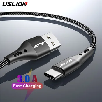 USLION C Tipo USB Kabelis 3A Greitai Už 