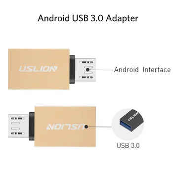 USLION USB Type C) USB 3.0 Tipas-C OTG Adapterio Mciro Kabelis Keitikliai, skirti 