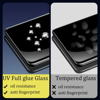 UV Skystis, Lenktas Grūdintas Stiklas Oneplus 8 7 Pro 