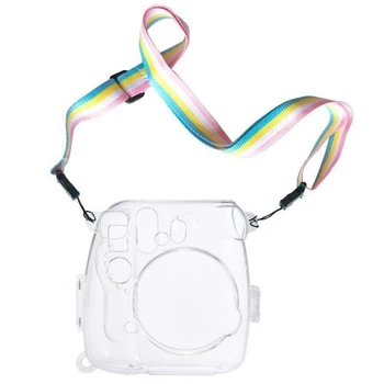 Už Instax Mini 8 9 Nešiojamų Skaidrus Fotoaparato Krepšys Apsauga Nuo Dulkių Apsaugine Danga Praktinių Lengvas Su Dirželį, Stabdžių Poveikio#2