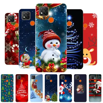 Už Redmi 9C NFC Padengti Kalėdų Minkšto Silikono TPU Telefoną Atveju Xiaomi Redmi 9C 9c Redmi 9C NFC Atveju, Santa Claus 6.53