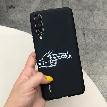 Už Xiaomi mi A3 atveju silikono tpu soft black telefono dėklas Galinio dangtelio Xiomi Xiaomi MI A3 3 Atvejais mia3 2019 bamperis funda rubisafe