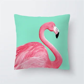 Užvalkalas Flamingo Dekoratyvinės Pagalvėlės, Pagalvėlės Dangtis 45x45 Vasaros Tropinių Augalų Pagalvių užvalkalai Namų Dekoro Sofa Kambarį 10475