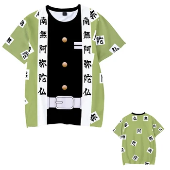 Vaikai Berniukai Velnių žudikas T-shirts 3d Spausdinimo Cosplay Japonijos Dvasia ašmenys Vaikų Vasaros trumpomis Rankovėmis Tshirts Demon Slayer Drabužiai