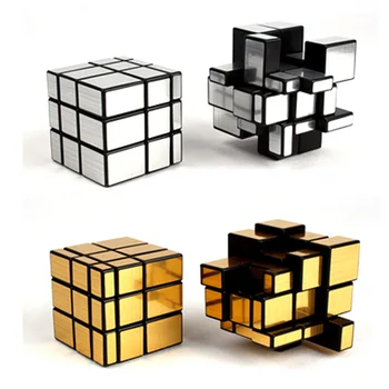 Vaikai Magic Cube Trečiųjų kad Veidrodis Formos Kūrybingi Vaikai Puzzle Labirintas Žaislas Populiariausių Suaugusiųjų Išskleidimo Artefaktas Žaislai T0711