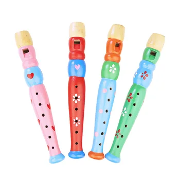 Vaikai Medinių Muzikos Instrumentų Žaislas Fluet Piccolo Hooter Kids 