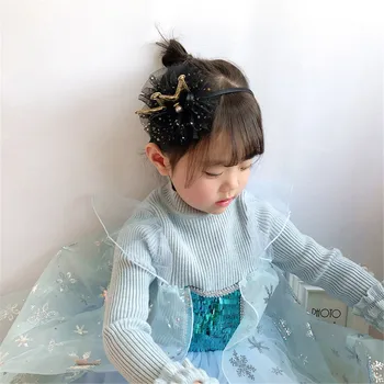 Vaikai Mergaitė Vaikams Mielas Hairbands Kaspinai Animacinių Filmų Karūna Siūlai Princesė Mados Korėjos Galvos Dėvėti Aksesuarai Gimtadienis