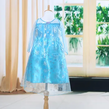 Vaikai Mergina Sniego Elsa Užšaldyti Suknelė, Kostiumas Princess Tutu Šalis Suknelės Cosplay Rinkinys